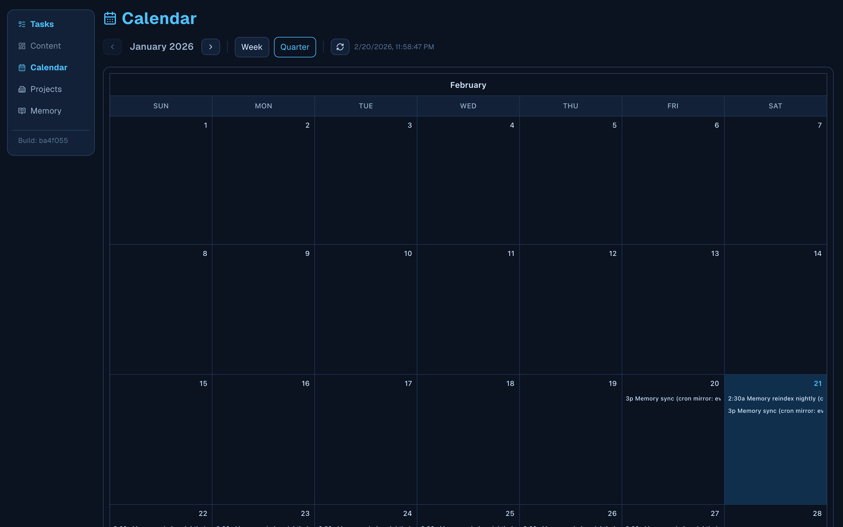 Calendar